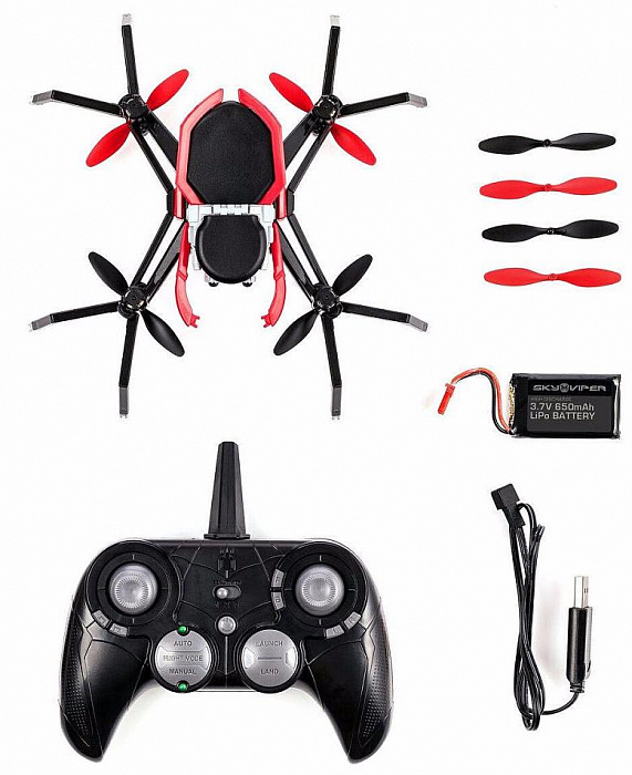 Квадрокоптер SKY VIPER Marvel Spider-Drone (Black) купить в интернет-магазине icover