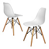 Комплект стульев RIDBERG DSW EAMES 2 шт. (White) купить в интернет-магазине icover