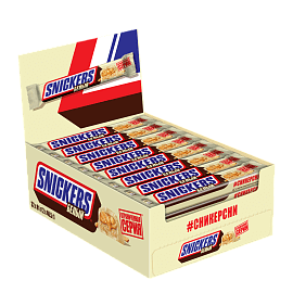 Шоколадный батончик Snickers Белый (32х81г) купить в интернет-магазине icover