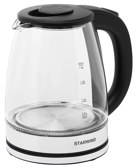 Чайник Starwind SKG2050 1800Вт (Black/Silver) купить в интернет-магазине icover