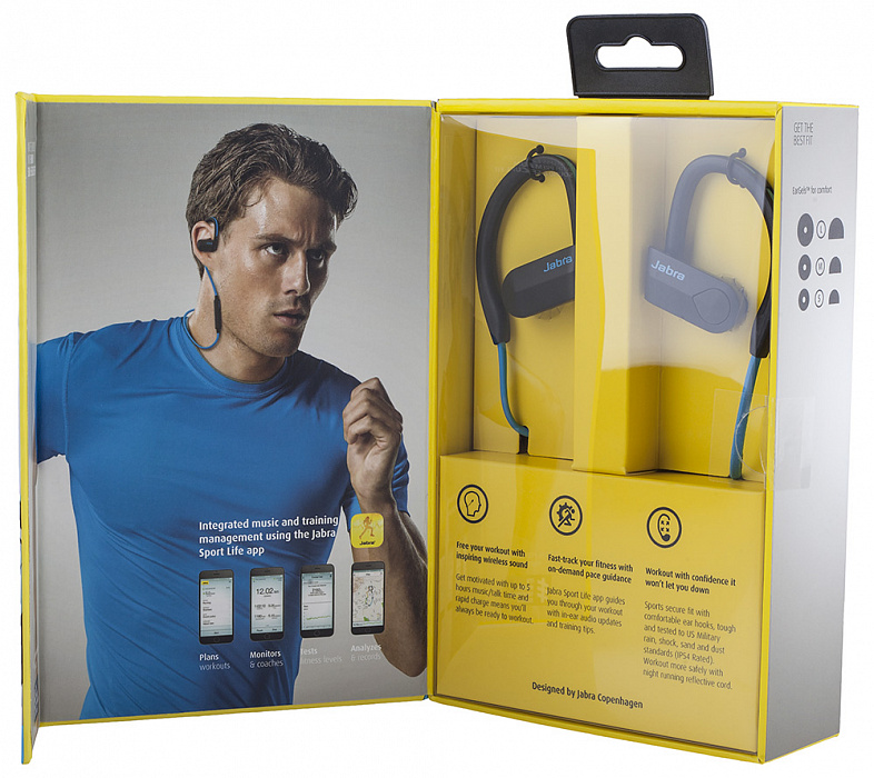 Беспроводная гарнитура Jabra Sport Pace Wireless (Blue) купить в интернет-магазине icover