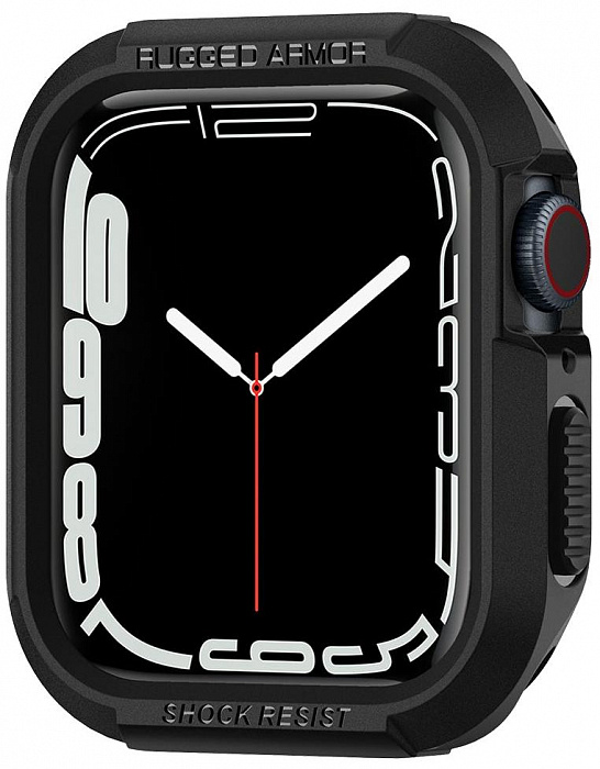 Spigen Rugged Armor 062CS24469 Apple Watch Series SE 4 5 6 7 44 45 mm Black 1025904 Apple Watch iCover