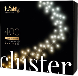 Smart-гирлянда Twinkly Cluster Gold Edition AWW 400 (TWC400GOP-BEU) купить в интернет-магазине icover