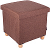 Пуф складной с ящиком Ridberg BOX Wool (Brown) купить в интернет-магазине icover