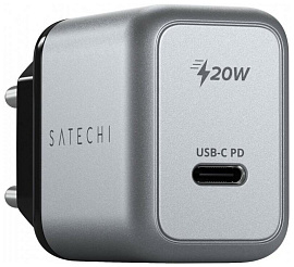 Сетевое зарядное устройство Satechi 20W USB-C PD Wall Charger ST-UC20WCM-EU (Space Gray) купить в интернет-магазине icover