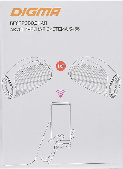 Портативная акустика Digma S-36 (Black) купить в интернет-магазине icover