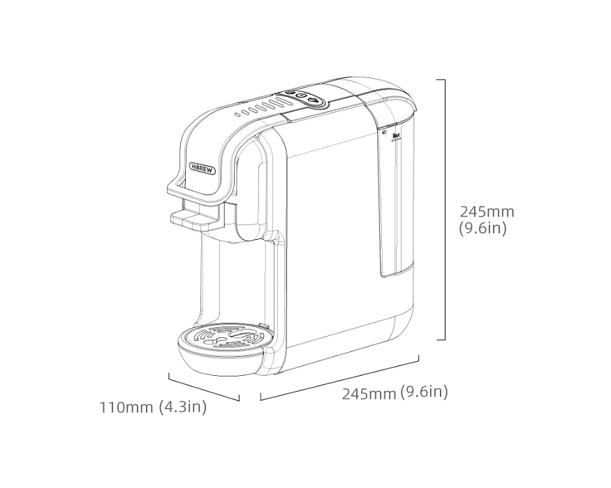 Капсульная кофемашина HIBREW H2B AC-514K (Grey) купить в интернет-магазине icover