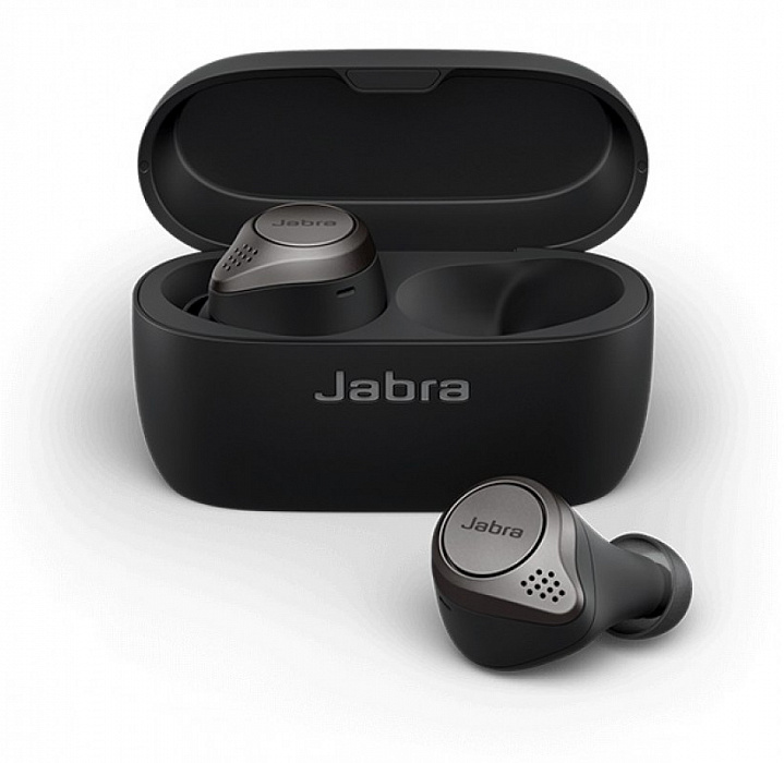 Беспроводные наушники Jabra Elite 75t (Titanium Black) купить в интернет-магазине icover