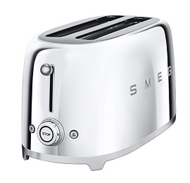 Тостер Smeg на 4 хлебца TSF02SSEU (Silver) купить в интернет-магазине icover