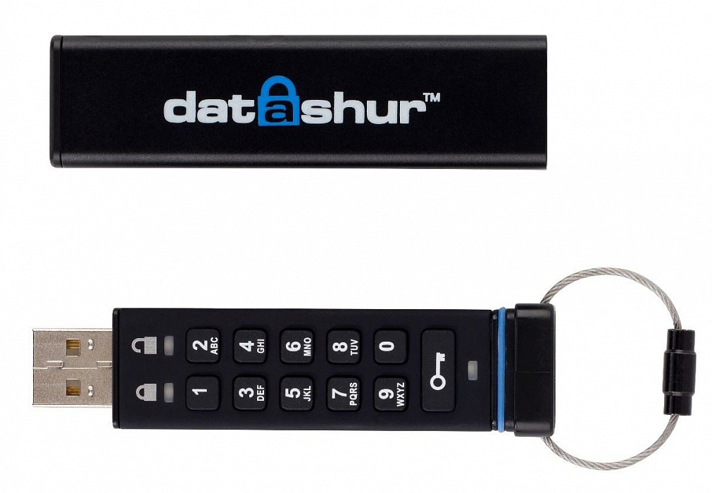 Защищенный USB-накопитель iStorage DatAshur Flash Drive 8Gb купить в интернет-магазине icover