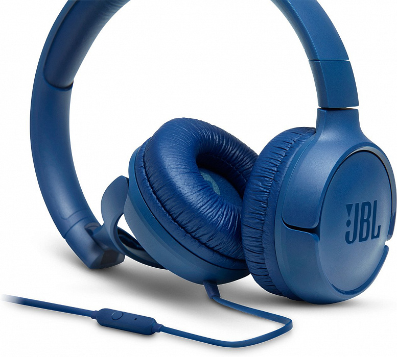 Наушники с микрофоном JBL Tune 500 (Blue) купить в интернет-магазине icover