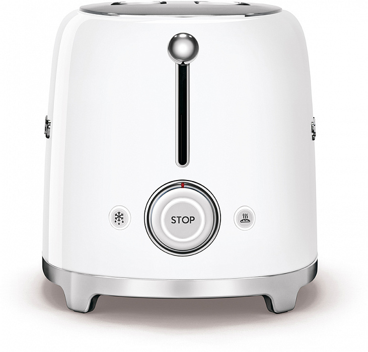 Тостер Smeg (TSF01WHEU) на 2 ломтика (White) купить в интернет-магазине icover