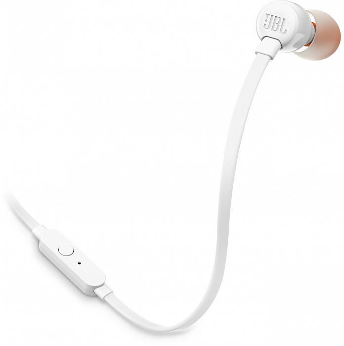 Внутриканальная гарнитура JBL T110 (White) купить в интернет-магазине icover