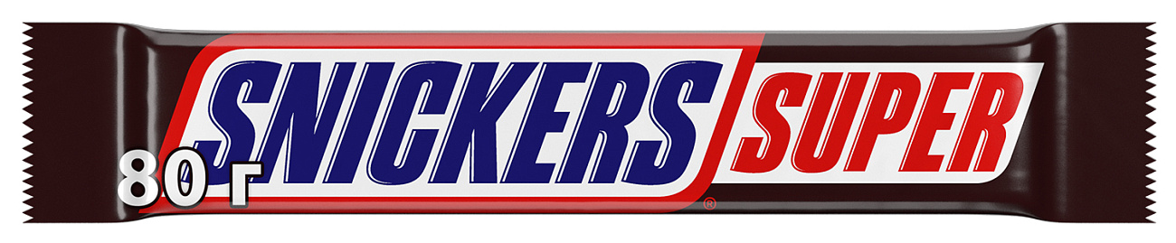 Шоколадный батончик Snickers Super (32х80г) купить в интернет-магазине icover