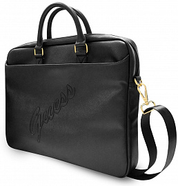 Сумка Guess Saffiano Script Logo (GUCB15PUSASBK) для ноутбука 15'' (Black) купить в интернет-магазине icover