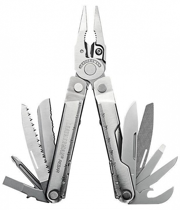 Мультитул Leatherman Rebar (831560) + кожаный чехол купить в интернет-магазине icover