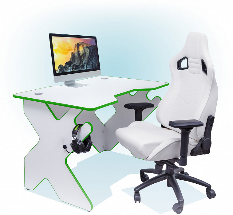 Игровой стол VMMGAME Space Light (White/Green) купить в интернет-магазине icover