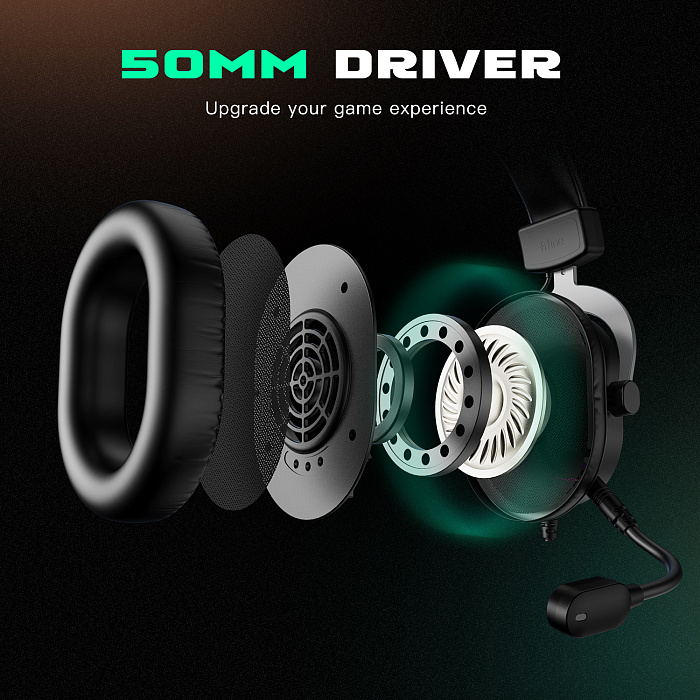 Игровые наушники Fifine H6 Gaming Headsets (Graphite) купить в интернет-магазине icover