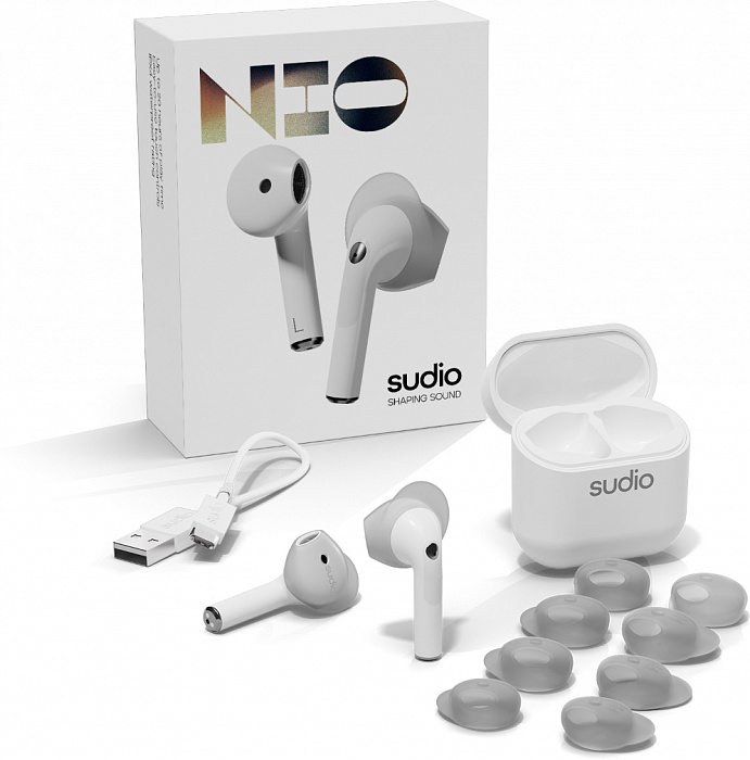 Беспроводные наушники Sudio Nio (White) купить в интернет-магазине icover