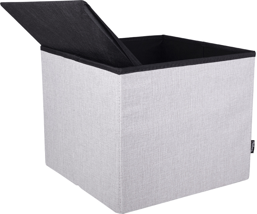 Пуф складной с ящиком Ridberg BOX Wool (Grey) купить в интернет-магазине icover