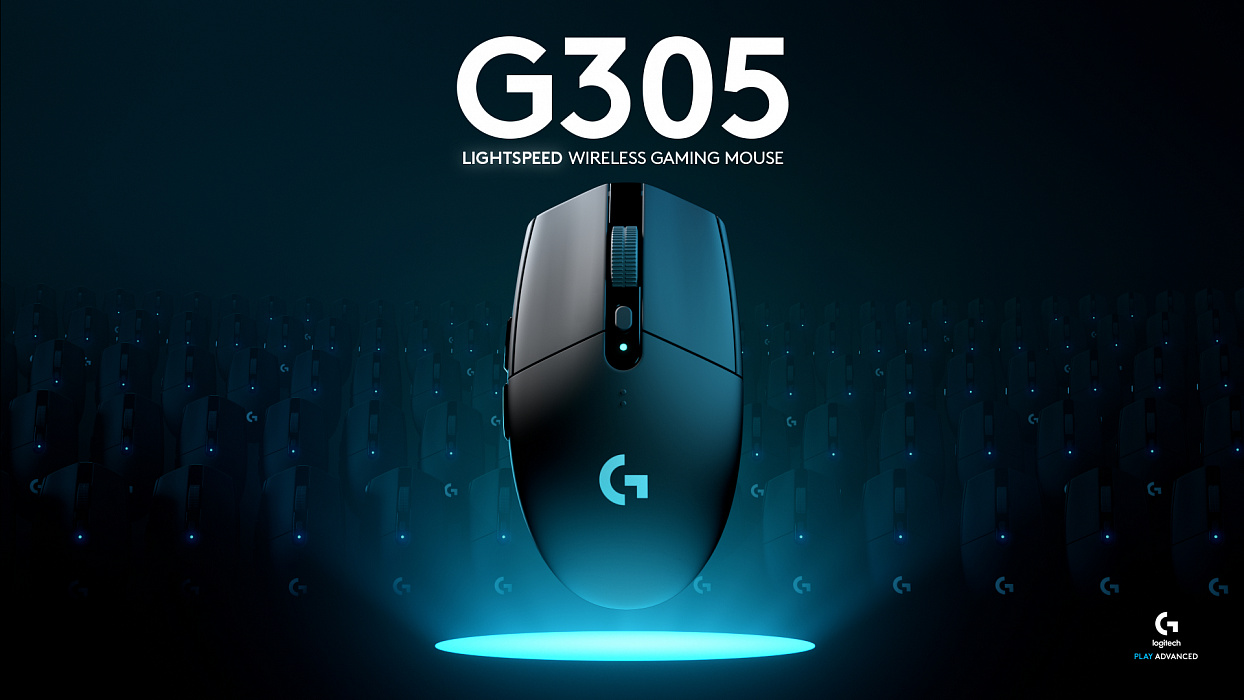 Беспроводная мышь Logitech G305 Lightspeed (Black) купить в интернет-магазине icover