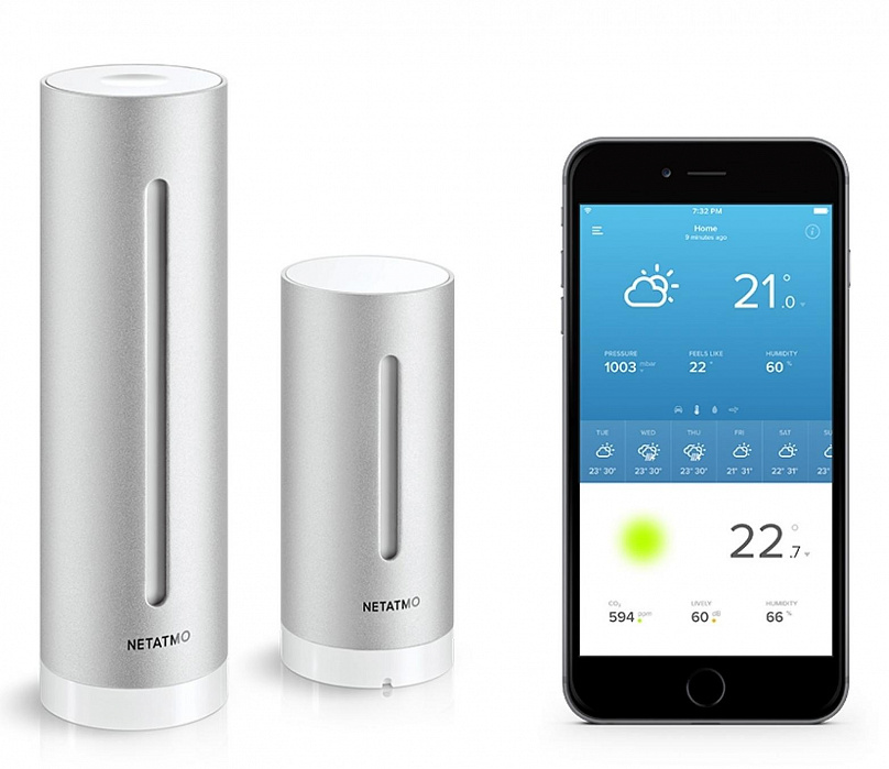 Беспроводная метеостанция Netatmo Urban Weather Station купить в интернет-магазине icover