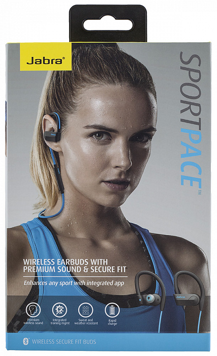 Беспроводная гарнитура Jabra Sport Pace Wireless (Blue) купить в интернет-магазине icover