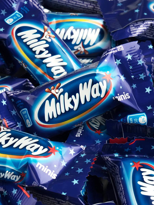 Шоколадные конфеты Milky Way Minis , молоко, нуга, 1 кг купить в интернет-магазине icover