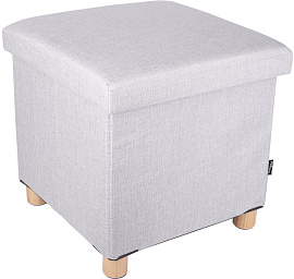 Пуф складной с ящиком Ridberg BOX Wool (Grey) купить в интернет-магазине icover