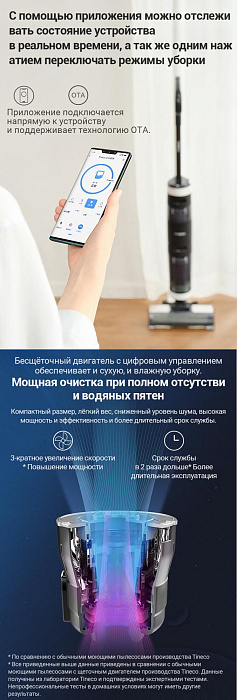 Беспроводной пылесос Tineco Floor One S3 (Black) купить в интернет-магазине icover