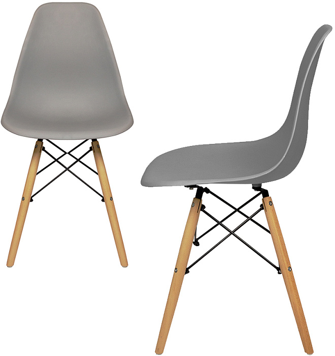 Комплект стульев RIDBERG DSW EAMES 4 шт. (Grey) купить в интернет-магазине icover