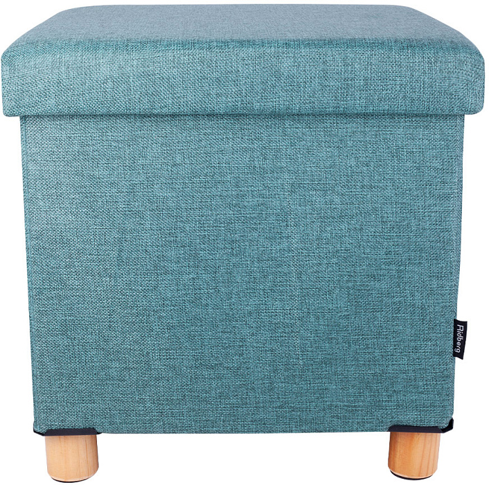 Пуф складной с ящиком Ridberg BOX Wool (Emerald) купить в интернет-магазине icover