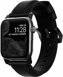 Ремешок Nomad Traditional Strap (NM1A41BT00) для Apple Watch Series SE/6/2/3/4 42/44 mm (Black) купить в интернет-магазине icover