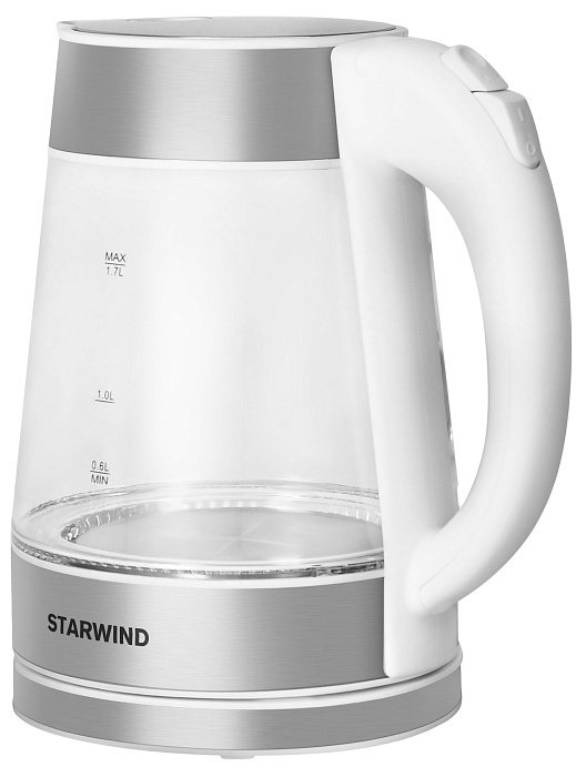 Чайник Starwind SKG2011 2200Вт (White/Silver) купить в интернет-магазине icover