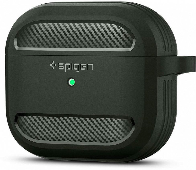 Чехол Spigen Rugged Armor (ASD01979) для AirPods 3 (Green) купить в интернет-магазине icover