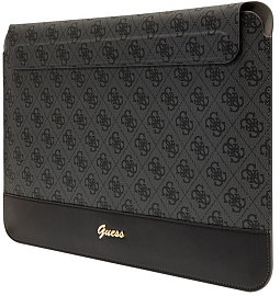 Чехол Guess Sleeve 4G Bottom stripe Metal logo для ноутбуков 13-14" (Black) купить в интернет-магазине icover