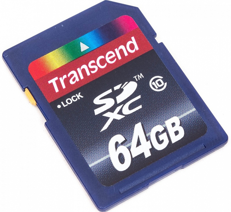 Карта памяти sdxc 64 гб transcend