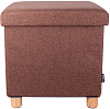 Пуф складной с ящиком Ridberg BOX Wool (Brown) купить в интернет-магазине icover