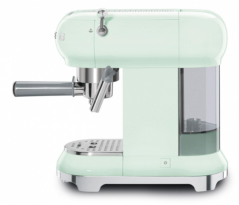 Кофемашина-эспрессо Smeg ECF01PGEU (Pastel green) купить в интернет-магазине icover