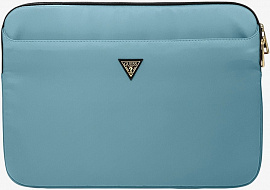 Чехол Guess Nylon with Triangle metal logo (GUCS13NTMLLB) для ноутбука 13" (Light Blue) купить в интернет-магазине icover