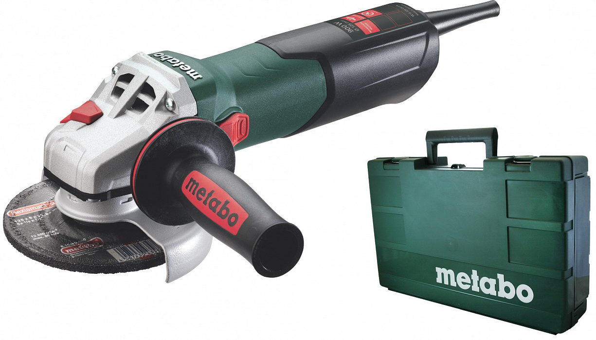 Купить metabo W 9-125 Quick (600374500) - угловая шлифовальная машинка с  кейсом в Москве в каталоге угловых шлифовальных машинок (Болгарок) с  доставкой. Характеристики, цены в интернет-магазине iCover.