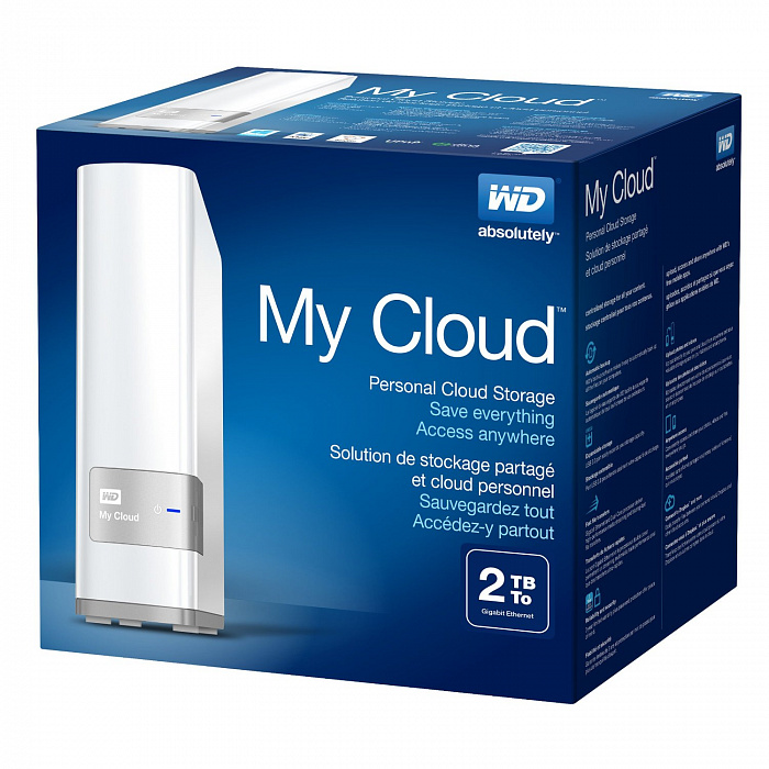 Персональный облачный накопитель WD My Cloud 2TB 3.5" (WDBCTL0020HWT) купить в интернет-магазине icover