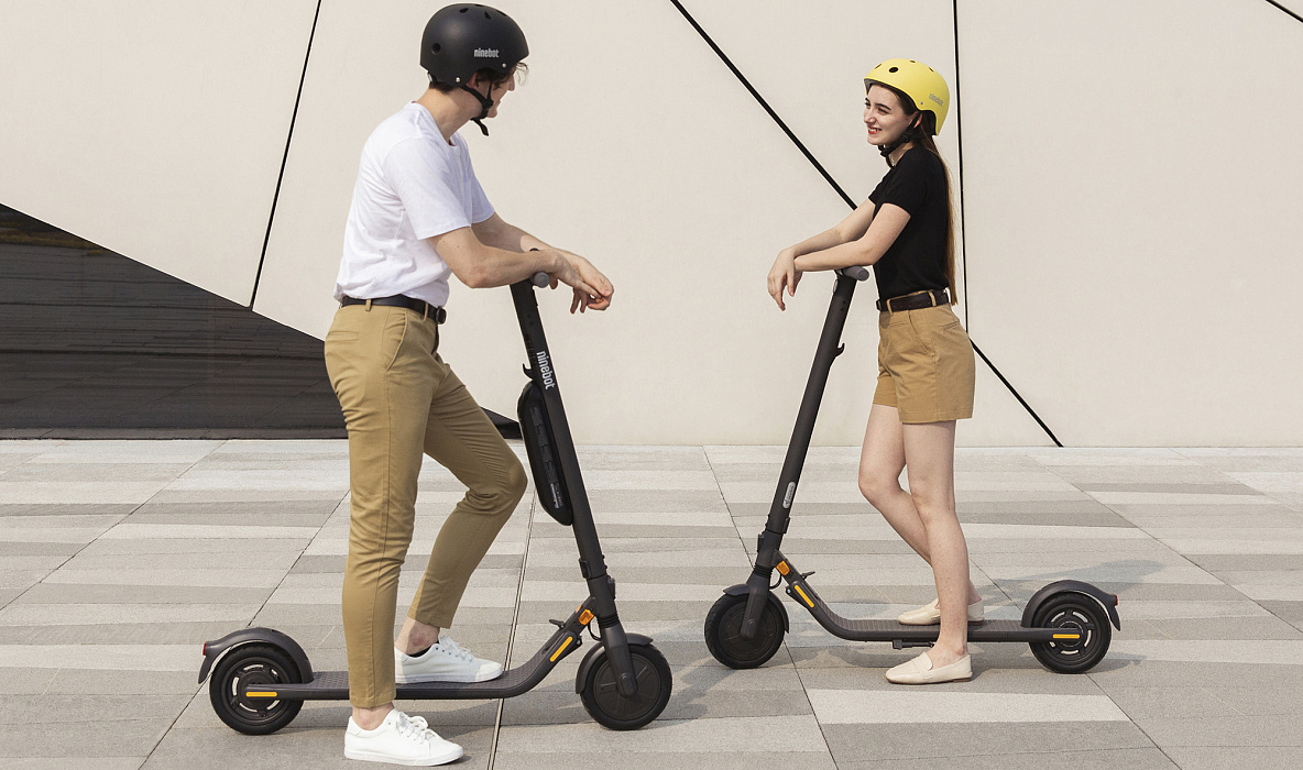 Электросамокат Ninebot KickScooter E45 (Grey)  купить в интернет-магазине icover