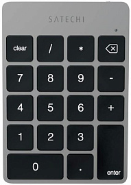 Беспроводная цифровая клавиатура Satechi Slim Rechargeable Bluetooth Keypad ST-SALKPM (Dark Grey) купить в интернет-магазине icover