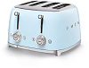 Тостер Smeg (TSF03PBEU) на 4 ломтика (Pastel Blue) купить в интернет-магазине icover