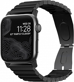 Ремешок Nomad Steel Band (NM1A4HB000) для Apple Watch Series SE/6/2/3/4 42/44 mm (Black) купить в интернет-магазине icover