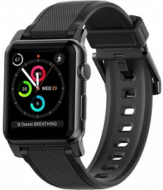 Ремешок Nomad Rugged Strap (NM1A41B000) для Apple Watch Series SE/6/2/3/4 42/44 mm (Black) купить в интернет-магазине icover