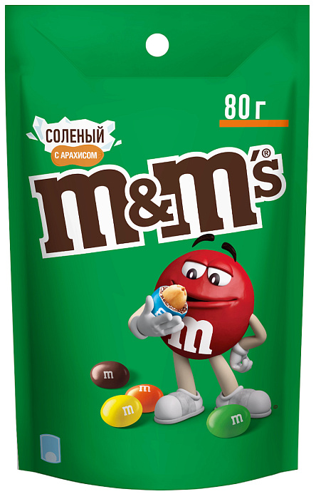 Драже M&M's с соленым арахисом (6х80г) купить в интернет-магазине icover