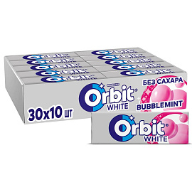 Жевательная резинка Orbit White Bubblemint, без сахара (30х13.6г) купить в интернет-магазине icover