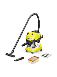 Профессиональный пылесос KARCHER WD 4 S V-20/5/22 EU (1.628-260.0) купить в интернет-магазине icover